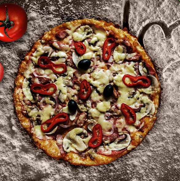 Imagem de uma Pizza